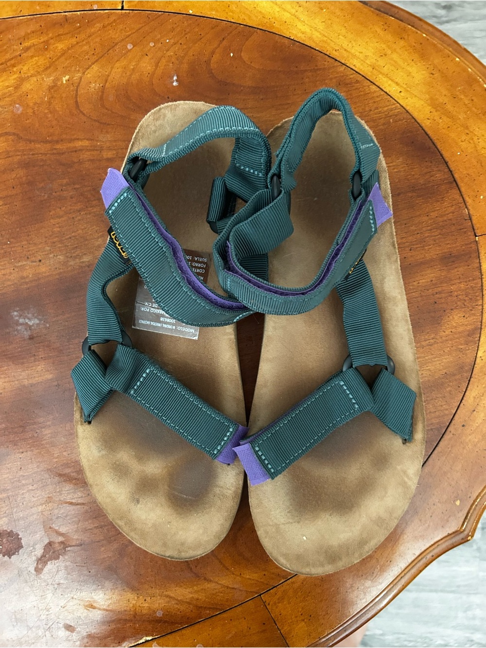 Teva Dark Green Strappy Sandals